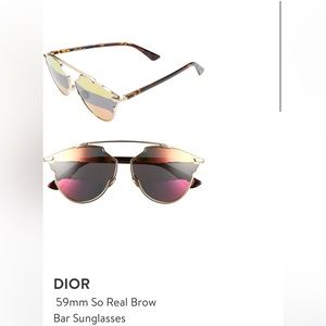 Dior 59 So Real Brow Bar Sunglasses